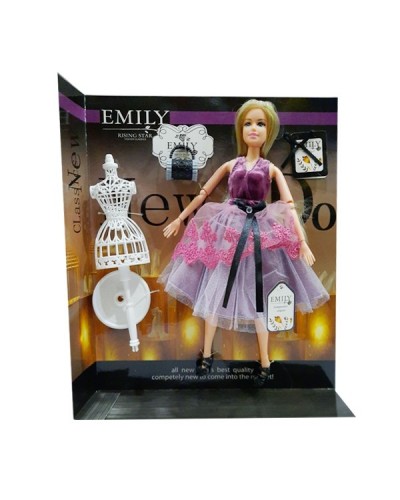Кукла "Emily" QJ081B с манекеном и аксессуарами, в кор. 33*28*6см