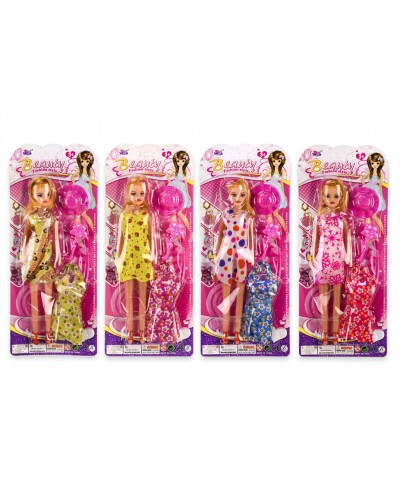 Кукла 8808c-52 с аксессуарами, 4 вида, р-р игрушки - 27 см, на планш.14.5*35*3 см
