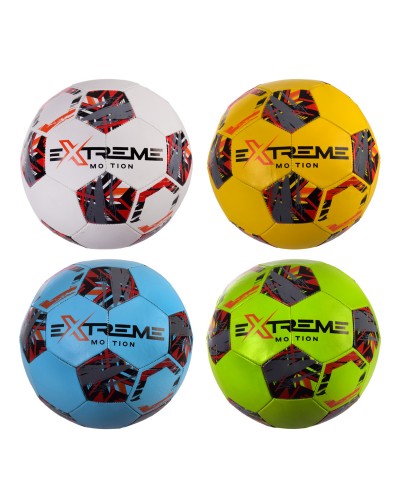 Мяч футбольный FP2102 Extreme Motion №5,PAK PU,410 гр,маш.сшивка,камера PU,MIX 4 цвета, Пакист