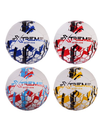 Мяч футбольный FP2108 Extreme Motion №5,PAK MICRO FIBER,435 гр,руч.сшивка,камера PU,MIX 4 цвета