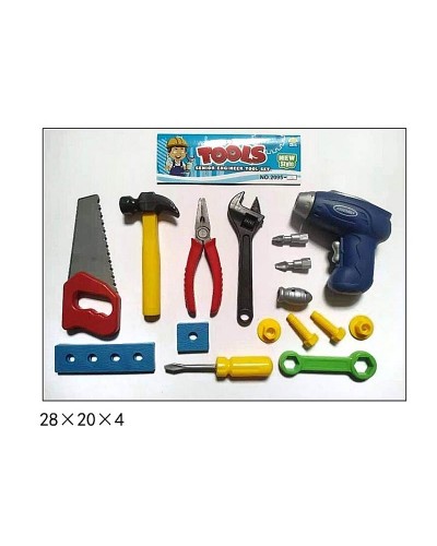 Іграшковий набір інструментів  2095-72 (120шт/3) у пакеті 28*20*4см