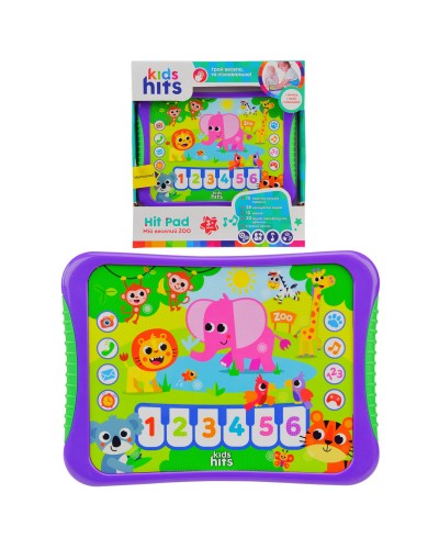 Планшет Kids Hits арт. KH01/005 (48шт)"Мій веселий Zoo"батар, на укр,назви тварин,звуки,вірши,мелоді