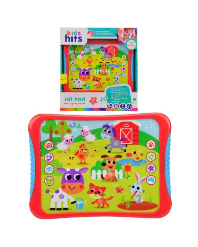 Планшет Kids Hits арт. KH01/004 (48шт)"Моя супер ферма"батар, на укр,назви тварин,звуки,вірши,мелоді