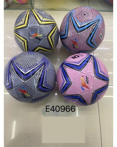 М’яч футбольний арт.FB40966 (50шт) №5 PVC, 330 грам, MIX 4 кольори