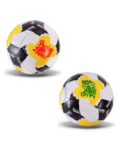 М’яч футбольний  арт. FB1386 (60шт) Extreme motion №5 PVC 340 грамiв,сiтка+голка,2 кольори