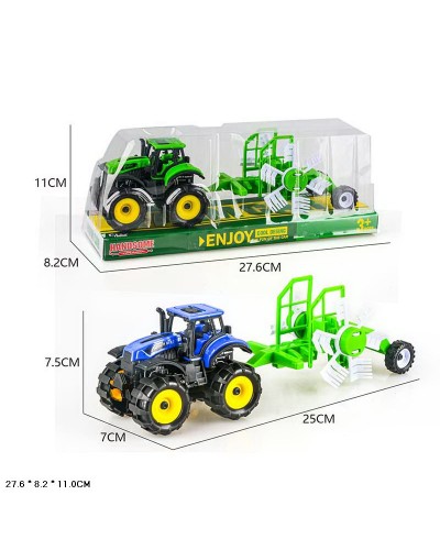 Трактор арт. 9870-6A (72шт/2) інерц, 2 кольори, слюда 27,6*8,2*11см