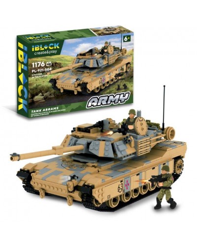 Конструктор IBLOCK  арт. PL-921-504  (6шт)  Армія,M1 Abrams,1176дет.,2фігурки, короб. 63,5*43*9см