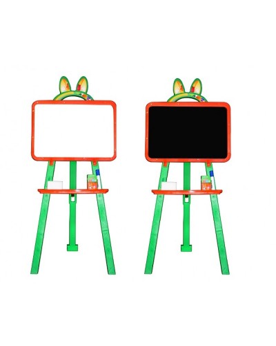 Доска для рисования (мольберт) магнитная, двухсторонняя Doloni 013777/3 (Цвет Оранжево-зеленый)